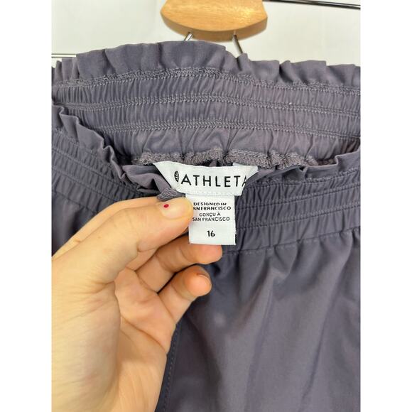 ATHLETA Size 16 Savannah Jogger 798621 Pull On Pants Lightweight Dusty Purple - Picture 2 of 8